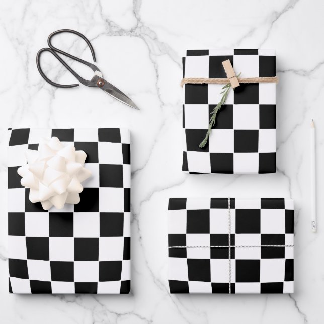 Feuille De Papier Cadeau Op. Art (Recto)