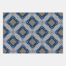 Feuille De Papier Cadeau Op Art, Dots et Échantillon Déco