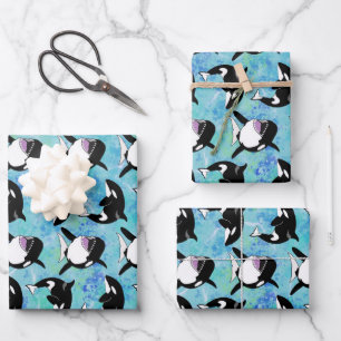 Feuille De Papier Cadeau Orca Killer Whale
