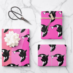 Feuille De Papier Cadeau Orca Killer Whale Anniversaire