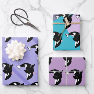 Feuille De Papier Cadeau Orca Killer Whale Anniversaire