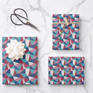 Feuille De Papier Cadeau Origami Triangle Abstract Geometric Pattern