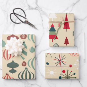 Feuille De Papier Cadeau Ornements de Noël nordique
