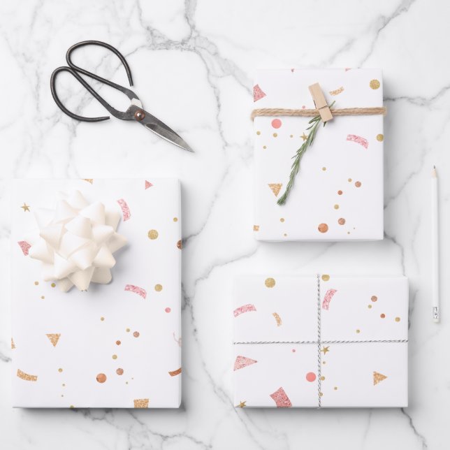 Feuille De Papier Cadeau Ornements festifs 1 (Recto)