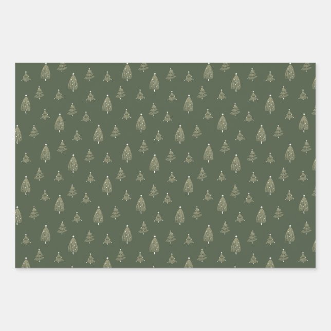 Feuille De Papier Cadeau Pack de flanelle de Noël (Devant)