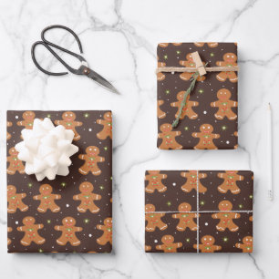 Feuille De Papier Cadeau Pain d'épices UPS