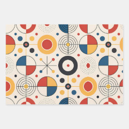 Feuille De Papier Cadeau Papel de regalo diseño geométrico