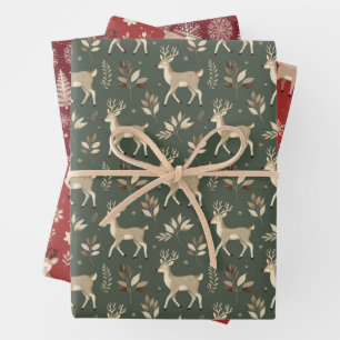 Feuille De Papier Cadeau Papiers d'emballage de Noël