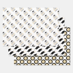 Feuille De Papier Cadeau Papiers d'emballage de remise des diplômes