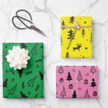 Papiers d'enveloppement de Noël Motifs