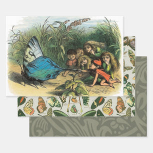 Feuille De Papier Cadeau Papillon Elf Art Cute Elves Papillons