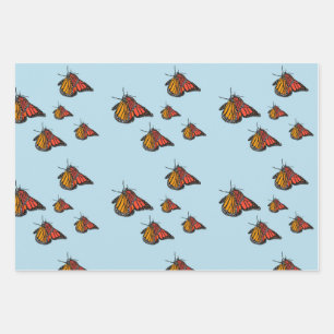 Feuille De Papier Cadeau papillon monarque