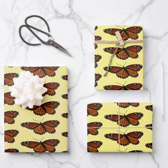 Feuille De Papier Cadeau Papillon Viceroy Belle photographie de la nature (Recto)