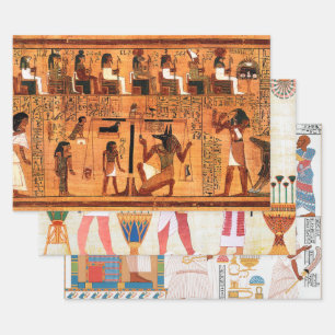 Feuille De Papier Cadeau Papyrus royal égyptien