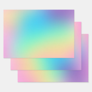 Feuille De Papier Cadeau Pâque doux et Prismatique