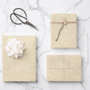 Feuille De Papier Cadeau Parchemin Beige vintage