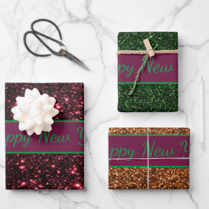 Feuille De Papier Cadeau Parties scintillant Bonne Parties scintillant du N