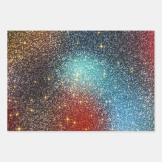 Feuille De Papier Cadeau Parties scintillant Iridescente