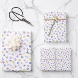 Feuille De Papier Cadeau Pastel flowers