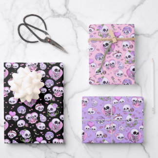 Feuille De Papier Cadeau Pastel Goth Valentine's Day Cadeau Enveloppement