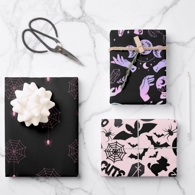 Feuille De Papier Cadeau Pastel Gothique (Recto)
