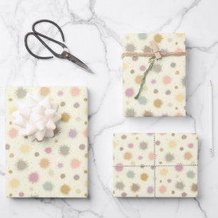 Feuille De Papier Cadeau Pastel Party Pollen - motif sans soudure.