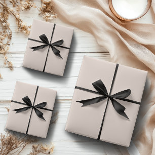 Feuille De Papier Cadeau Pastel Sandy Beach Couleur uni   Classique   Éléga