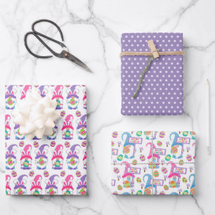 Feuille De Papier Cadeau Pastels pour Pâques