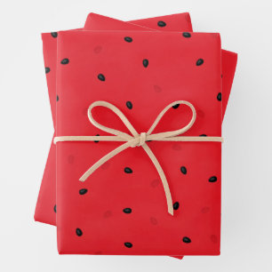 Feuille De Papier Cadeau Pastèque