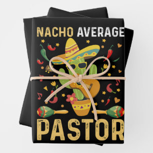 Feuille De Papier Cadeau Pasteur moyen Nacho Chef religieux Cinco De May
