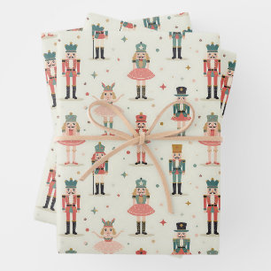 Feuille De Papier Cadeau Pâtisserie Pastel et Ballerinas