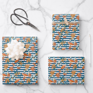 Feuille De Papier Cadeau Patters de Sea Shell