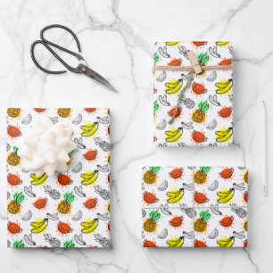 Feuille De Papier Cadeau Patters de Vector Graphic Seamless