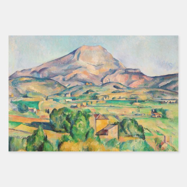 Feuille De Papier Cadeau Paul Cezanne - Mont Sainte-Victoire (Devant)