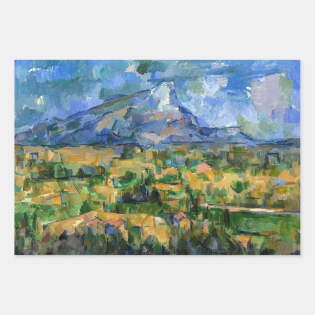 Feuille De Papier Cadeau Paul Cezanne - Mont Sainte-Victoire (Devant)