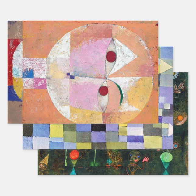 Feuille De Papier Cadeau Paul Klee (Lot)
