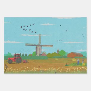 Feuille De Papier Cadeau Pays-Bas Pays-Bas Pays-Bas