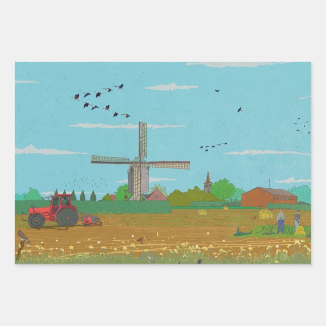 Feuille De Papier Cadeau Pays-Bas Pays-Bas Pays-Bas (Devant)