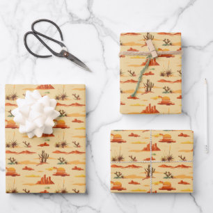 Feuille De Papier Cadeau Paysage du désert Arizona Motif