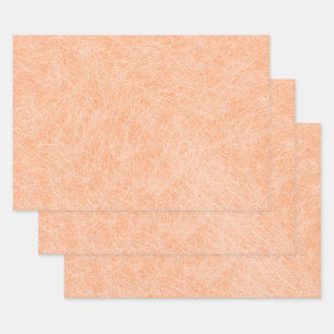 Feuille De Papier Cadeau Pêcher Fuzz Faux Cuir