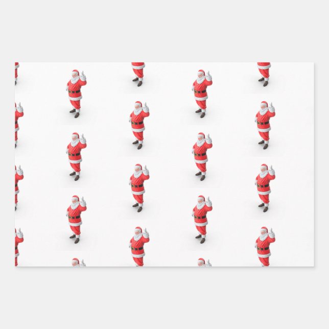 Feuille De Papier Cadeau père Noël (Devant)