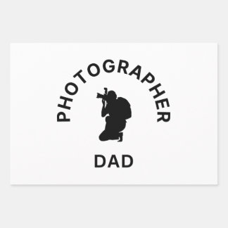Feuille De Papier Cadeau Père photographe