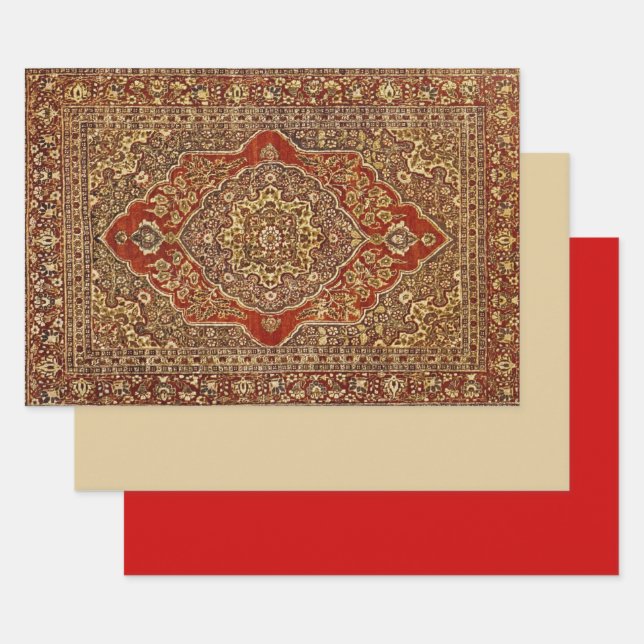 Feuille De Papier Cadeau Perse    carpetlook - Tabriz (Lot)