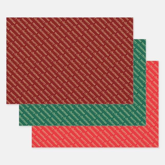 Feuille De Papier Cadeau Personnalisé Nom Personnalisé Stylish Joyeux Noël. (Lot)