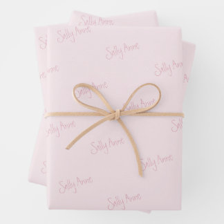 Feuille De Papier Cadeau Personnaliser avec votre nom
