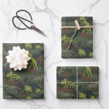 Personnaliser Dinosaur Silhouette Camouflée Annive