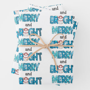 Feuille De Papier Cadeau Personnaliser Joyeuse Et Lumineuse