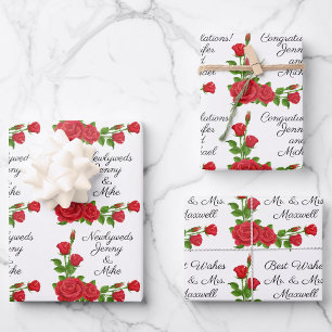 Feuille De Papier Cadeau Personnalisez les 3 dictons de mariage Votre texte