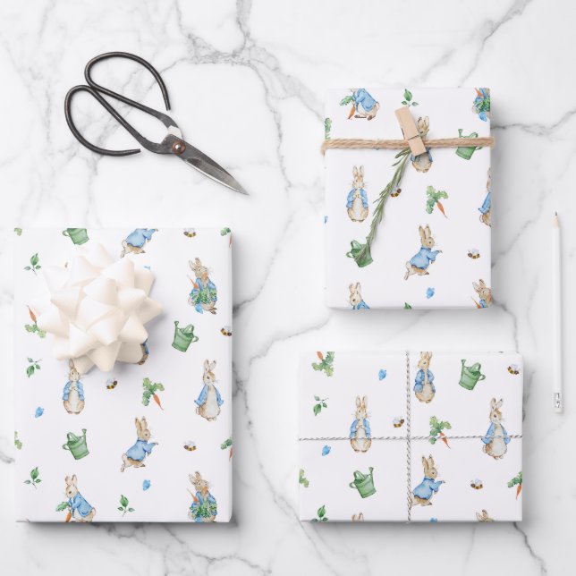 Feuille De Papier Cadeau Peter Rabbit Baby (Recto)