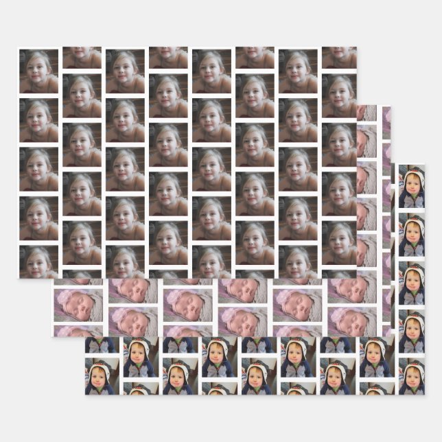 Feuille De Papier Cadeau Photo pour enfants personnalisée (Lot)